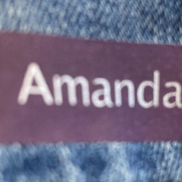 Gloria Vanderbilt Amanda Straight Leg, Stretch, Jeans Medium Wash/Rinse, Size 14 - Picture 5 of 16